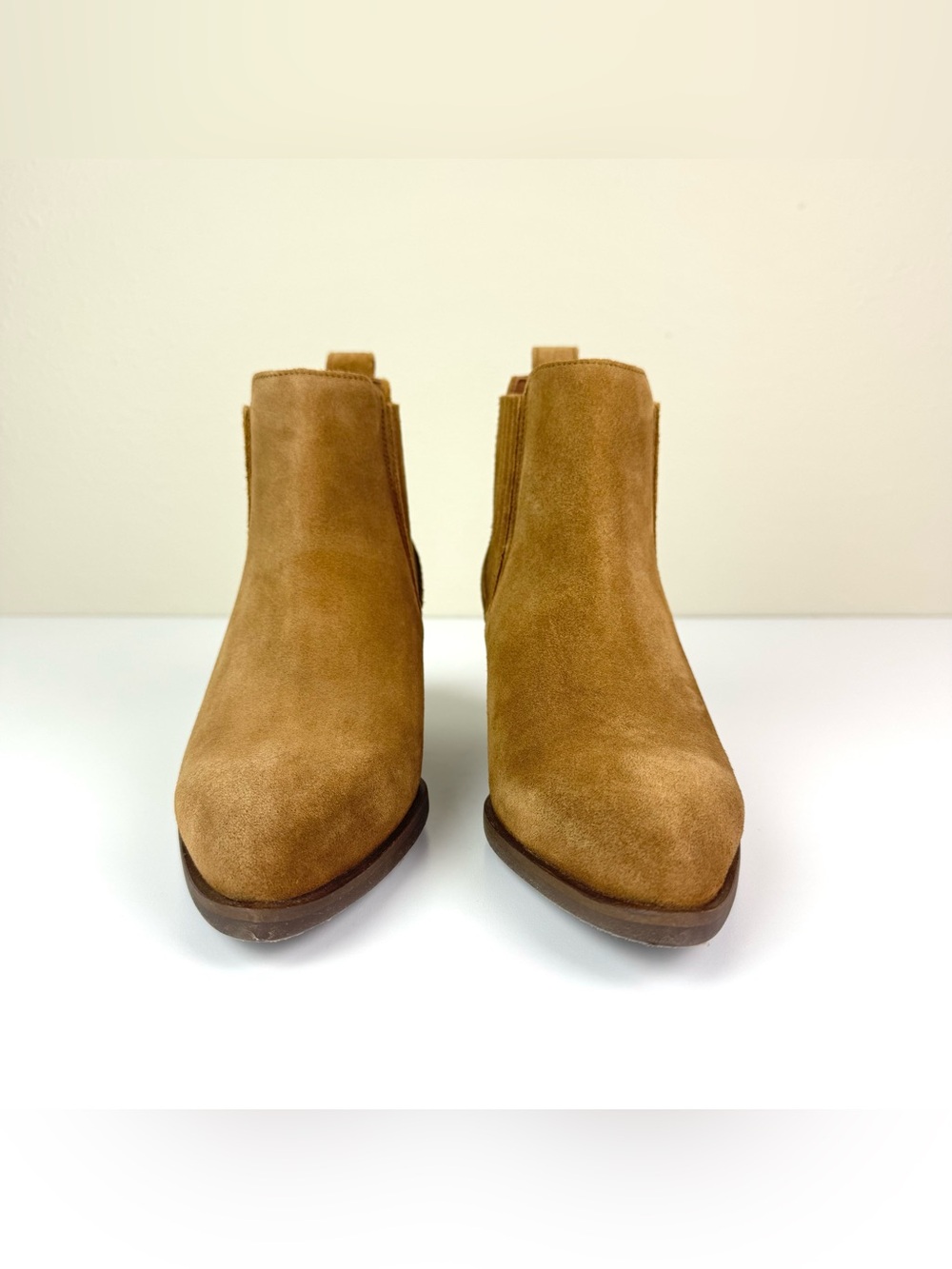 Patina Portland Leather Dakota Tan Suede Ankle Boots Booties Size 6.5 - Picture 6 of 12